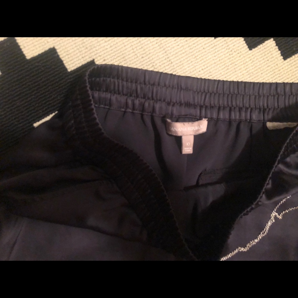 Banana Republic Gray Silk Jogger